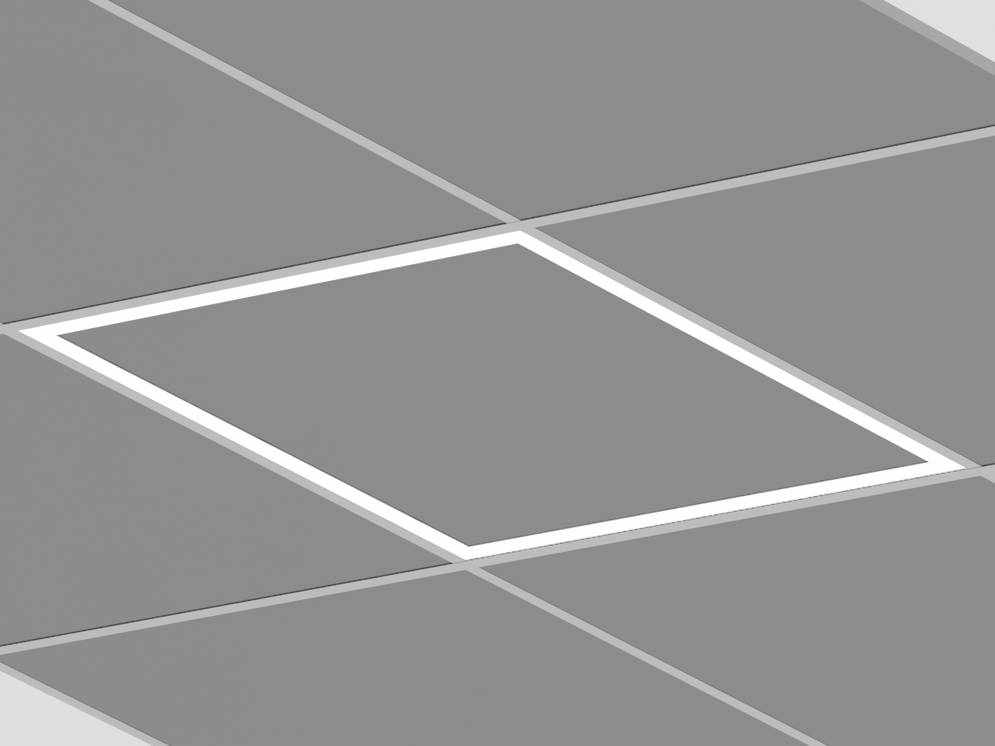 Gridline 2×2 LED Grid Ceiling Perimeter Fixture